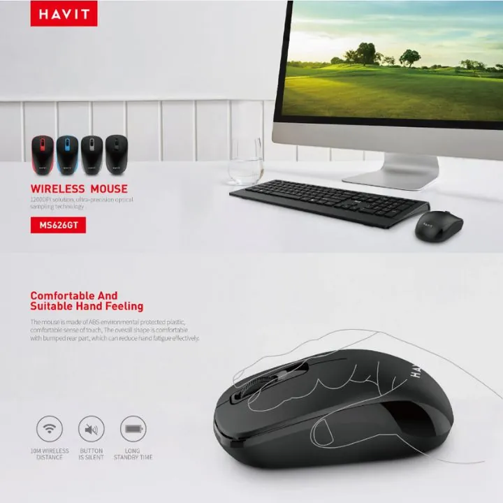 ماوس هافيت لاسلكي MS626GT Havit MS626GT Wireless Mouse — 3