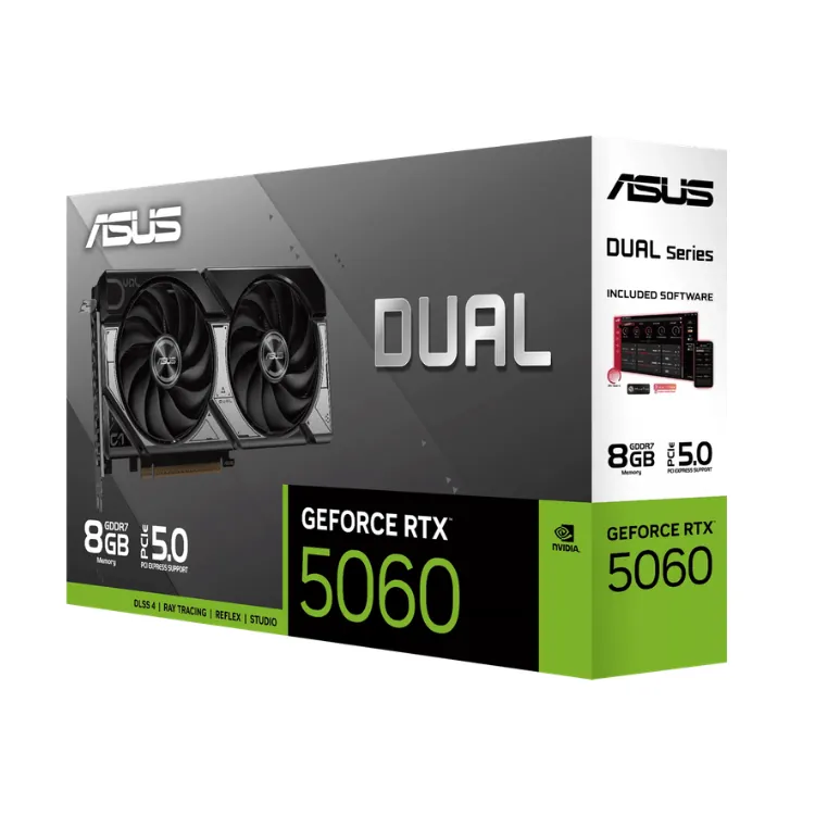 ASUS Dual GeForce RTX 5060 8GB GDDR7 OC Edition — 3