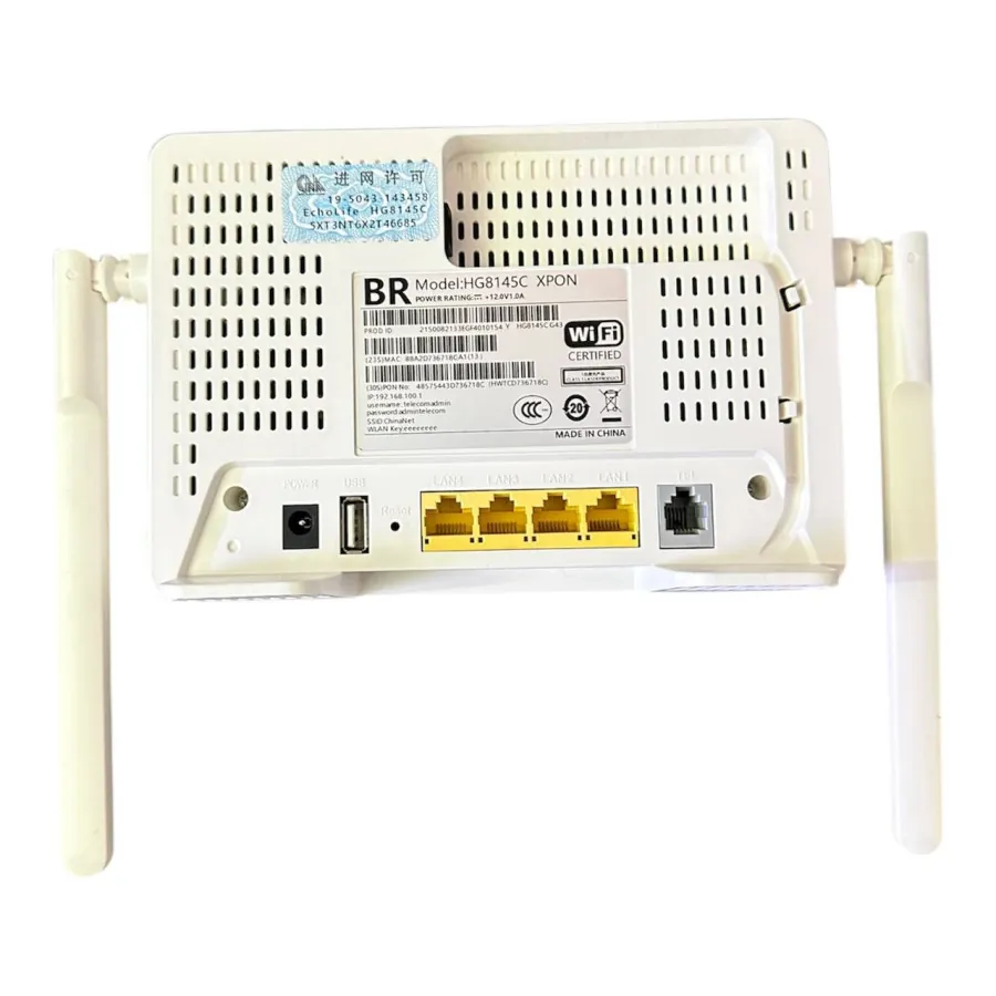 راوتر مباشر على الكيبل الضوئي BR موديل HG8145C -XPON  ONU- BR HG8145C XPON Optical Network Unit ONU – Direct Fiber Router — 3