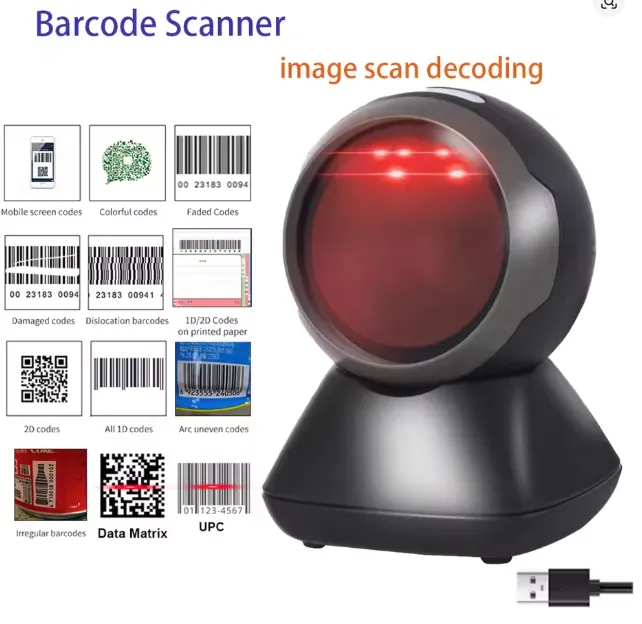 جهاز ONU XPON يعمل على الكيبل الضوئي مباشرة. BR 2D Wired Barcode Scanner Model AQ6180 — 2