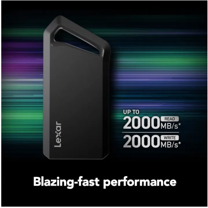 هارد خارجي ليكسر بروفيشنال SL600 محمول سعة 2 تيرة Lexar Professional SL600 Portable SSD 2TB – USB 3.2 Gen 2×2 — 2