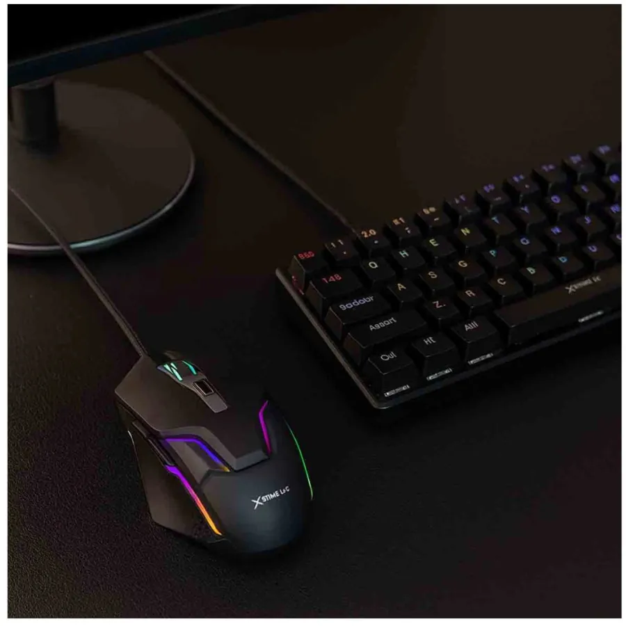 ماوس ألعاب إكسترايك مي GM-110 بإضاءة RGB XTRIKE ME GM-110 Ergonomic Backlit Gaming Mouse — 3