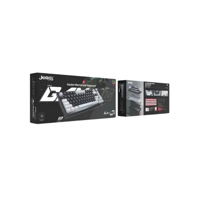 كيبورد ميكانيكيJEDEL KL-81 Gasket Mechanical Gaming Keyboard with RGB Lighting & 81 Keys — 2