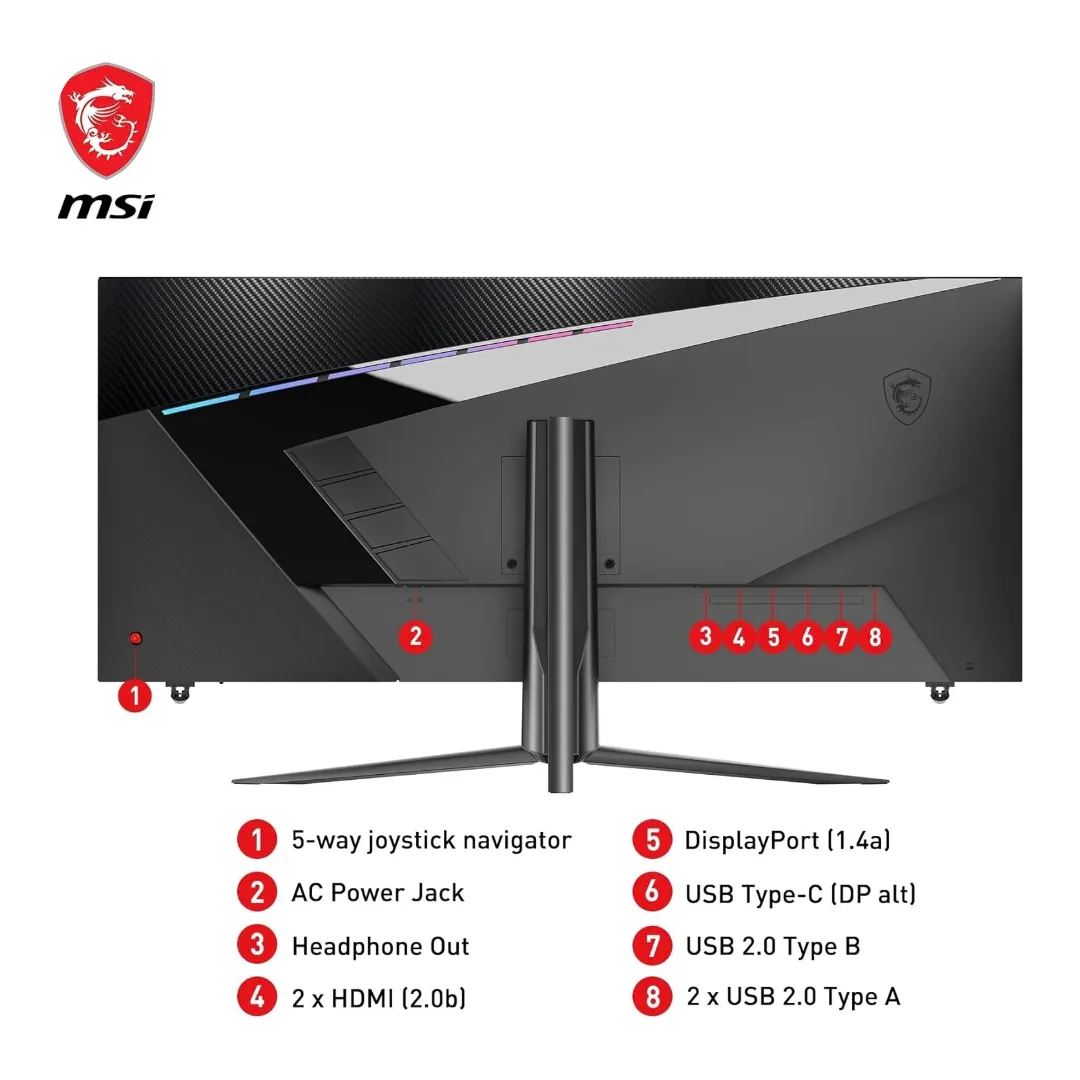 MSI MAG 401QR IPS Ultra-Wide – 40 Inch UWQHD (3440 x 1440) 155Hz 1ms MPRT Black — 6