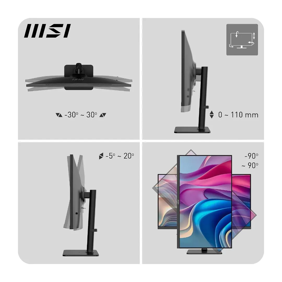 MSI MD272UPHG – 27 Inch 4K UHD (3840 x 2160) IPS Panel 60Hz 4ms GTG Gray / Black — 4