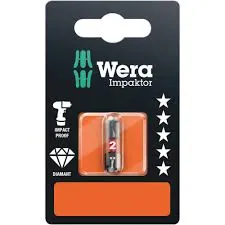 لقمة توركس بتسارت ويرا

Wera 867/1 BiTorsion TORX Bit TX 20 — 2