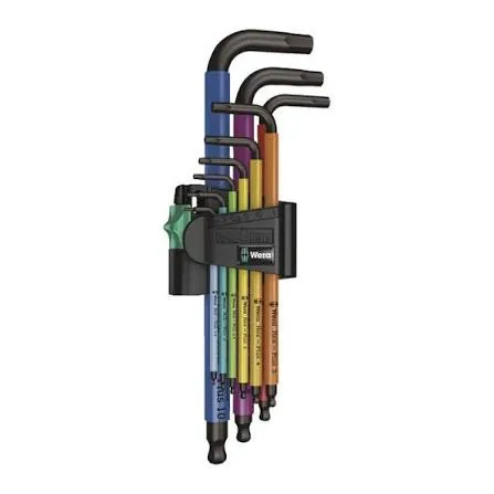 طقم مفاتيح ألن هكس بلس بلاك ليزر 9 قطع ويرا

Wera 950/9 Hex-Plus BlackLaser Set — 2