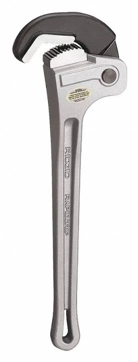 مفتاح أنابيب ألومنيوم ريجيد سريع الإطباق رابيد جريب مقاس 14 إنش
RIDGID 14" Aluminum RapidGrip Wrench 12693 — 2