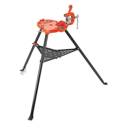 ملزمة أنابيب ريجيد يوك ثلاثية القوائم ستاند قابل للطي طراز 40 إيه
RIDGID 40A Portable TRISTAND Yoke Pipe Vise 40130 — 2