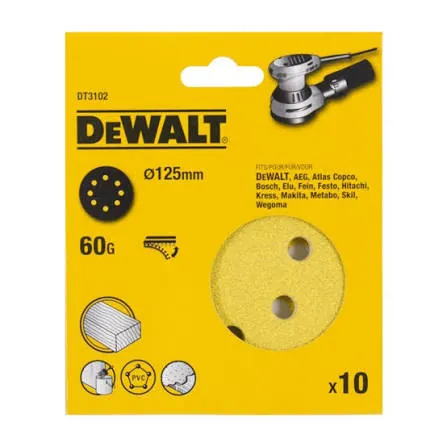 أقراص سنفرة 125 ملم نمرة 60 (10 قطع)
125mm Sanding Discs 60G (10 Pcs) — 2
