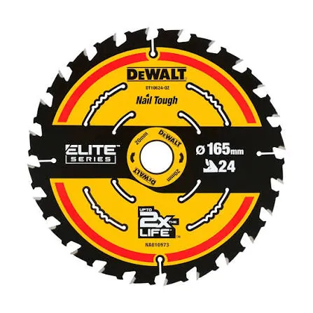 شفرة منشار 165×20 (24 سن)
Circular Saw Blade 165x20mm 24T — 2