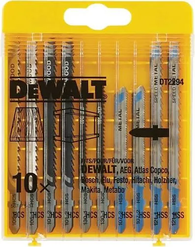 طقم نصلات أركت مشكل (10 قطع)
10-Pce Jigsaw Blade Set — 2