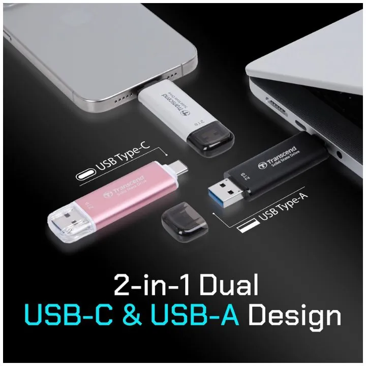 Transcend ESD310 – USB Flash Drive – 2TB – Up to 1050MB/s – Black — 5
