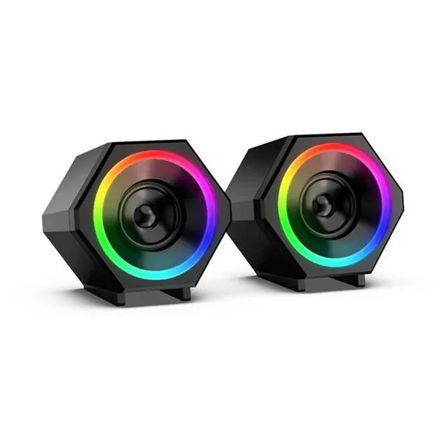 سماعات كمبيوتر مكتبية – Kisonli L-6060 RGB Speaker — 2