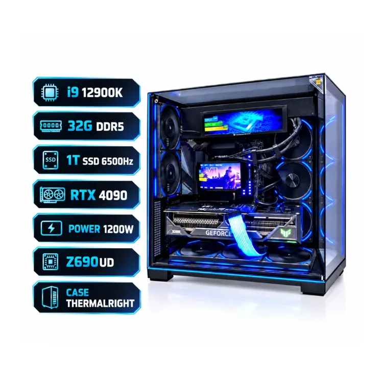 تجميعه مستعملهUltimate Gaming PC – Intel Core i9-12900K, RTX 4090, 32GB DDR5 RAM, 1TB NVMe SSD — 2