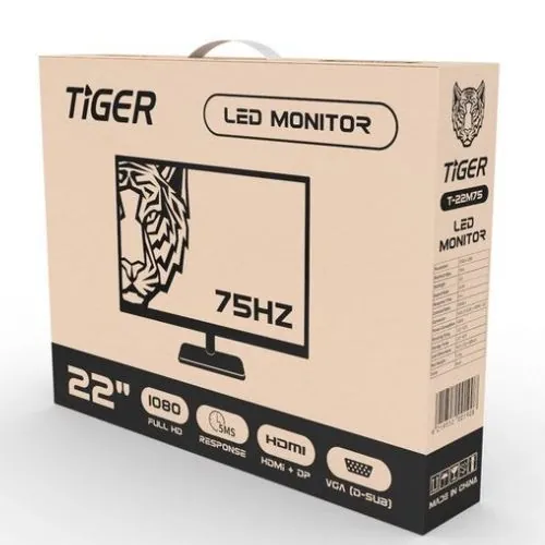 1080 Tiger LED Monitor 75Hz 22″Full HD 5ms شاشة تايجر فول اتش دي حجم 22 بوصة — 3