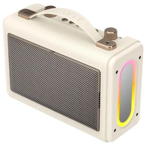 مكبر صوت هافيت Havit SK823BT بلوتوث 16 واط - بيج — 2