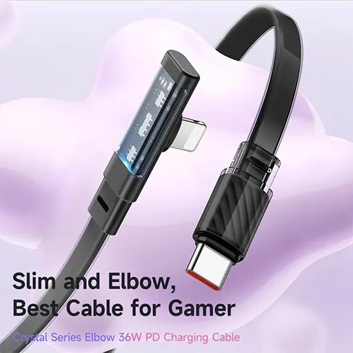 كيبل مكدودو USB-C إلى لايتنينج مغناطيسي ذاتي اللف 36 واط 1.2 متر — 3