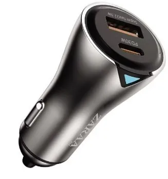 شاحن سيارة سريع PD 30 واط + USB 22.5 واط ZK601 — 2
