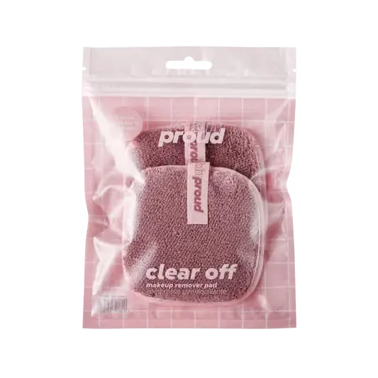Skin proud Clear off Microfibre pads mk remover pad سكين براود كلير أوف – وسائد إزالة المكياج (قطعتان) — 2