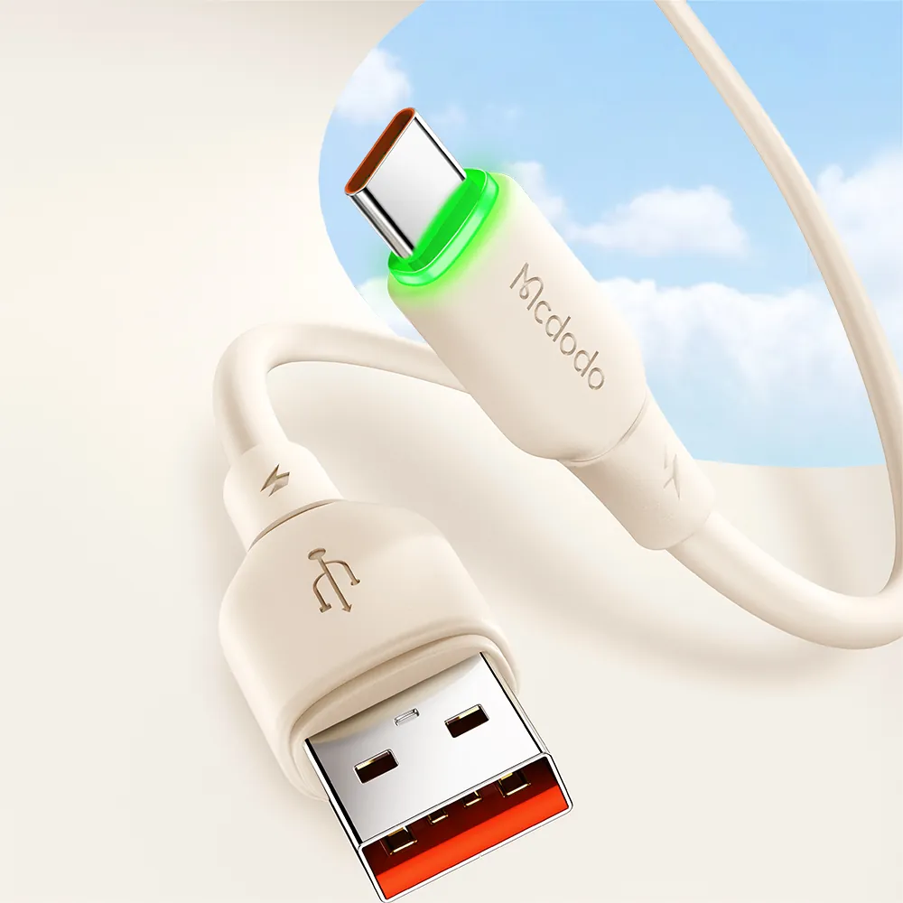 كيبل بيانات ماكدودو USB Type-C بقدرة 6 أمبير مع إضاءة LED بطول 1.2 متر — 8