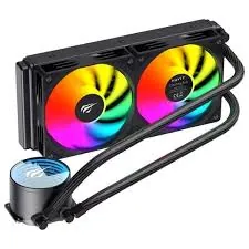 مبرد سائل للمعالج مع مروحة RGB Havit F2001-white — 2