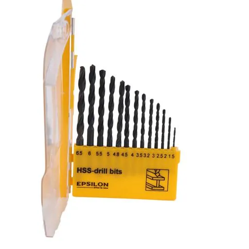 طقم رؤوس ثقب Epsilon من الفولاذ عالي السرعة HSS - 13 قطعة — 3