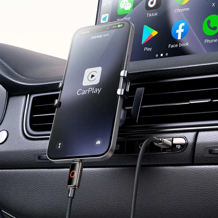كيبل ماكدودو USB-C إلى لايتننج 36 واط مع شاشة LED وإضاءة تنفس وقطع تلقائي 1.2 متر - أسود — 9