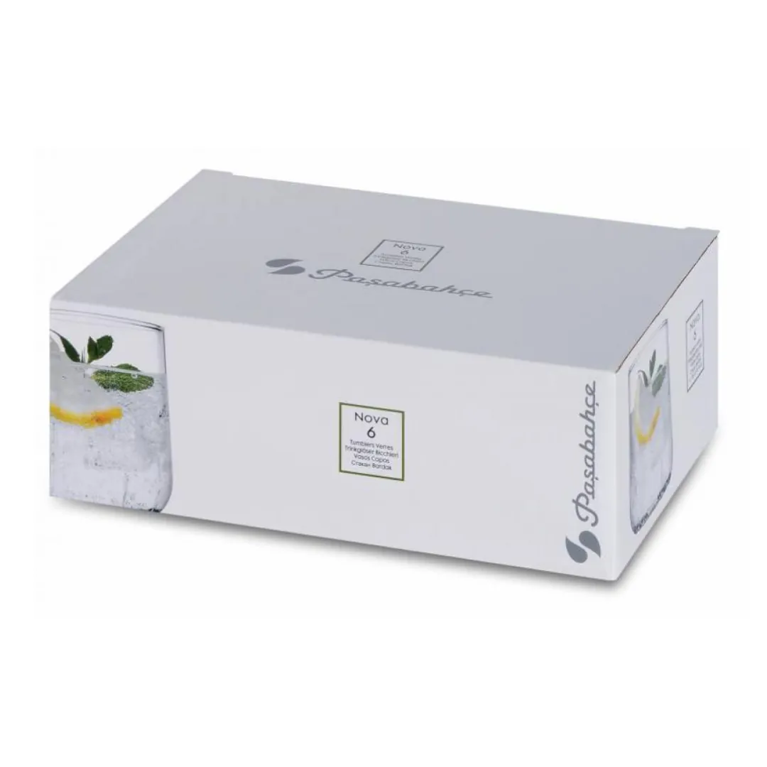 سيت أقداح زجاجية 6 قطع باشابهجة Pasabahce NOVA 420154 سعة 315 مل — 3