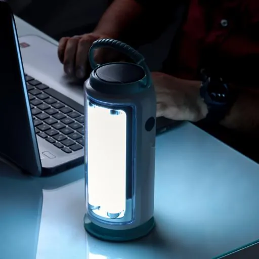 مصباح طوارئ LED من جيباس بلوح شمسي - إضاءة 360 درجة — 4