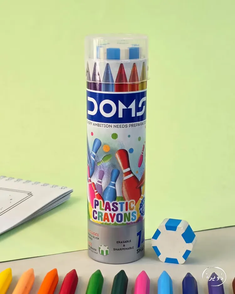 قلم تلوين باستيل شمعي DOMS متعدد الألوان — 2
