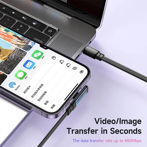 كيبل مكدودو USB-C إلى لايتنينج مغناطيسي ذاتي اللف 36 واط 1.2 متر — 2