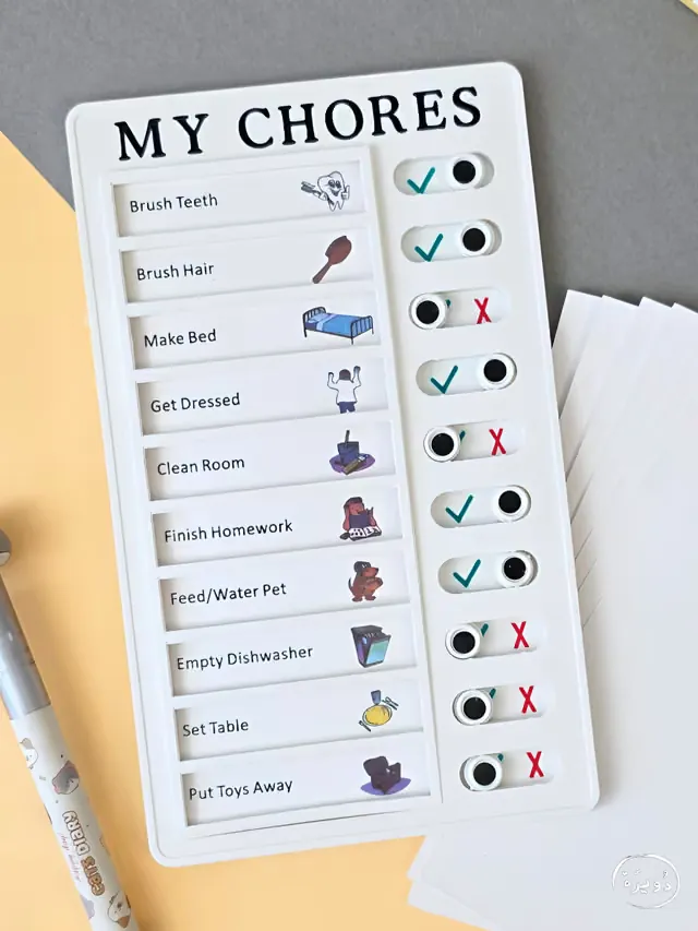 لوحة تنظيم المهام اليومية My Chores Task Board — 3