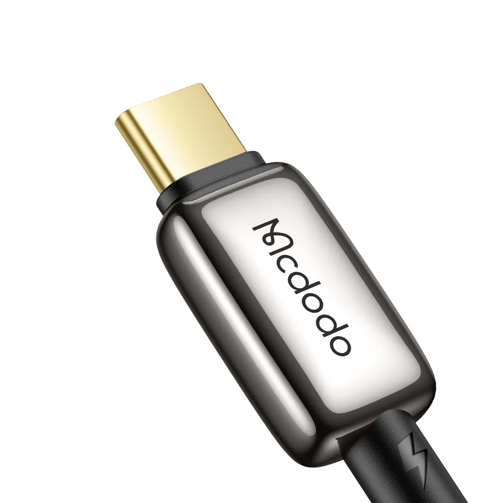 كيبل ماكدودو USB-C إلى لايتننج 36 واط مع شاشة LED وإضاءة تنفس وقطع تلقائي 1.2 متر - أسود — 2