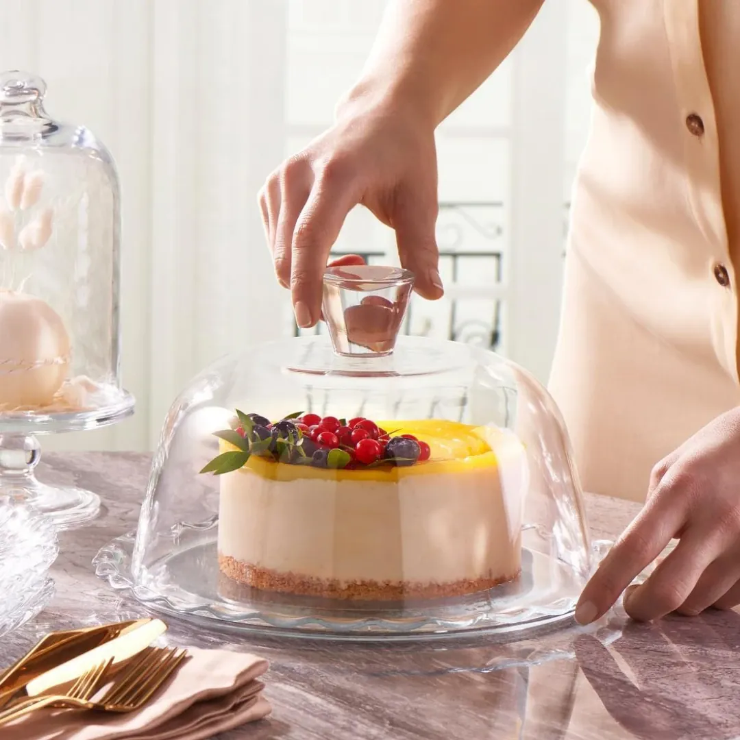 حافظة كيك زجاجية 26 سم من باشابهجة Pasabahce 96874 — 2