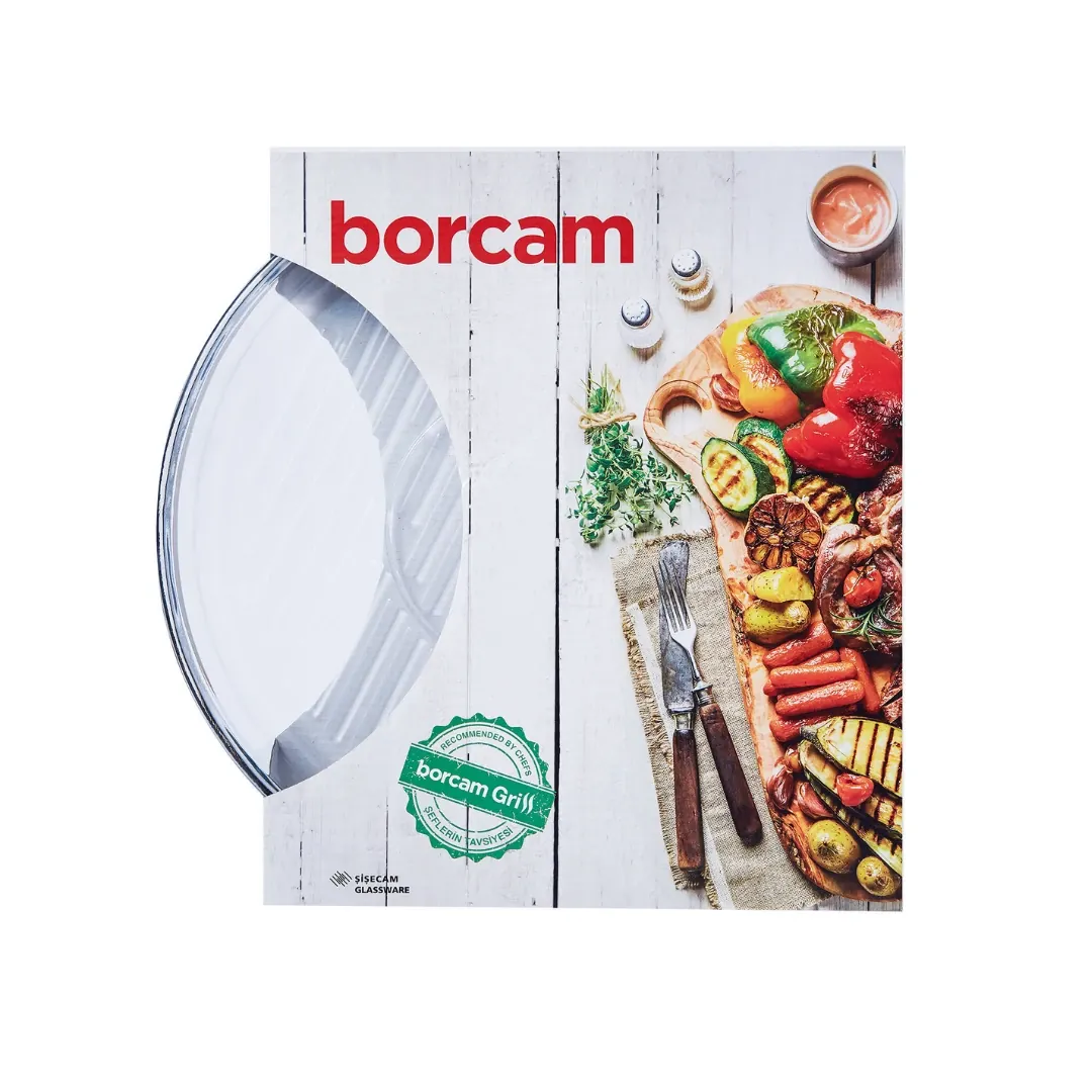طبق بايركس حراري بيضاوي بوركام BORCAM 59534 سعة 1720 مل — 3