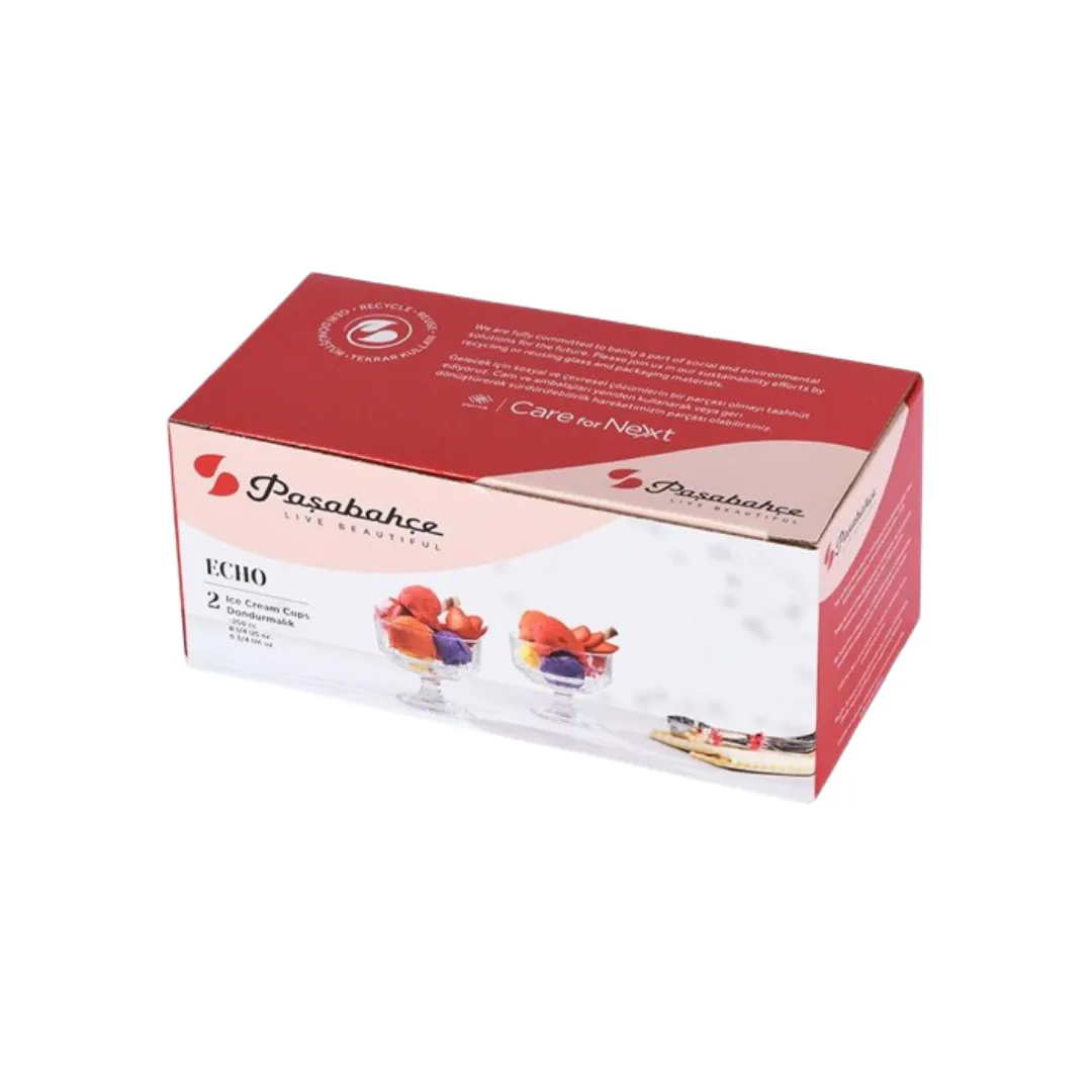سيت وعاء آيس كريم زجاجي 2 قطعة - باشابهجة Pasabahce 51769 — 3