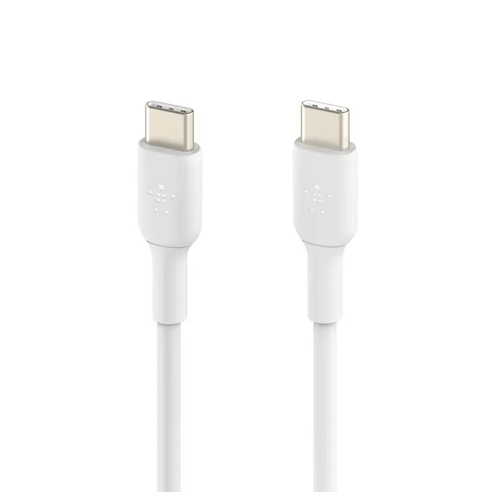 كيبل بيلكين BoostCharge من USB-C إلى USB-C بقدرة 60 واط - 2 متر - أبيض — 5