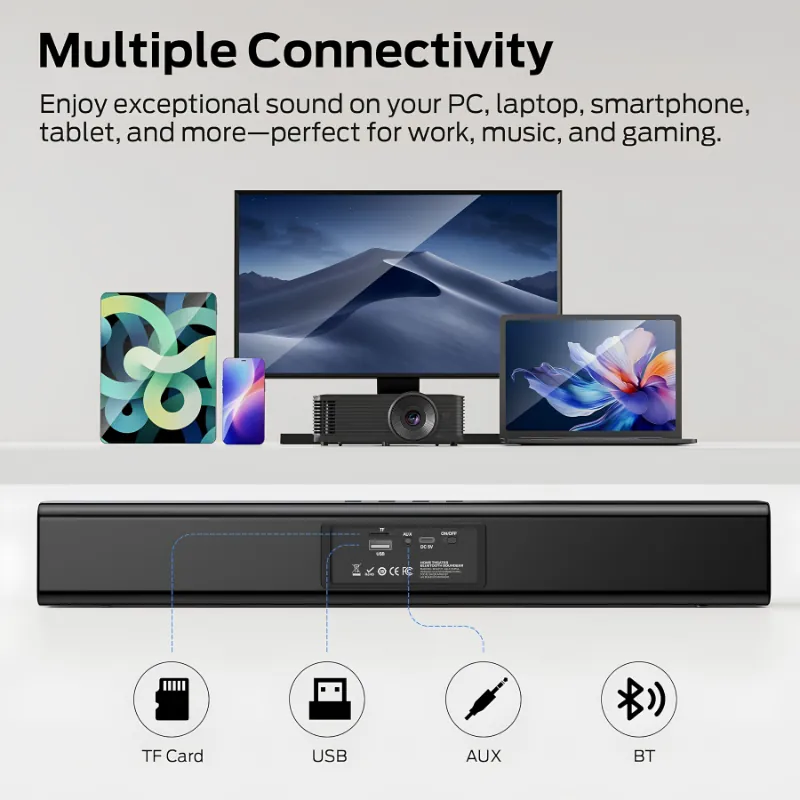 مونستر S220 ساوند بار مكتبي متكامل بلوتوث - أسود — 5