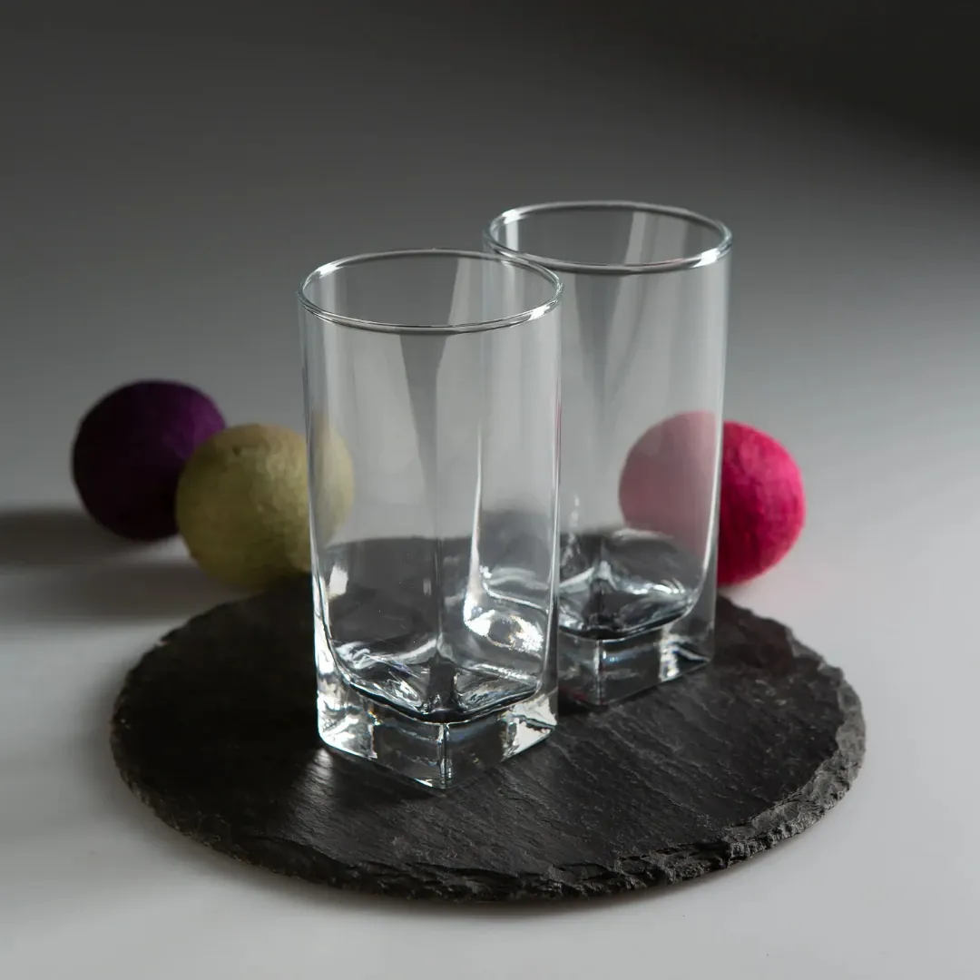سيت اقداح زجاجية 6 قطع باشابهجة Pasabahce 41300 - مجموعة CARRE Long Drink — 2