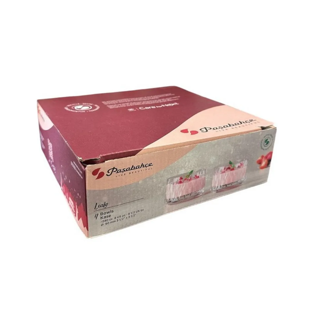 سيت أوعية زجاجية 4 قطع باشابهجة Pasabahce 530166 - مجموعة LEAFY 240 مل — 3