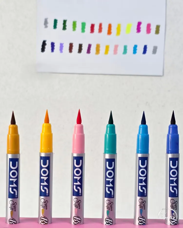 أقلام تلوين رأس فرشاة 26 لون - DOMS Brush Pen — 4