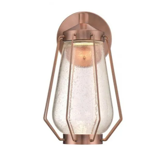 إضاءة جدارية LED بقدرة 12 واط نحاسي مغسول مع زجاج شفاف منقوش 6373540 — 2